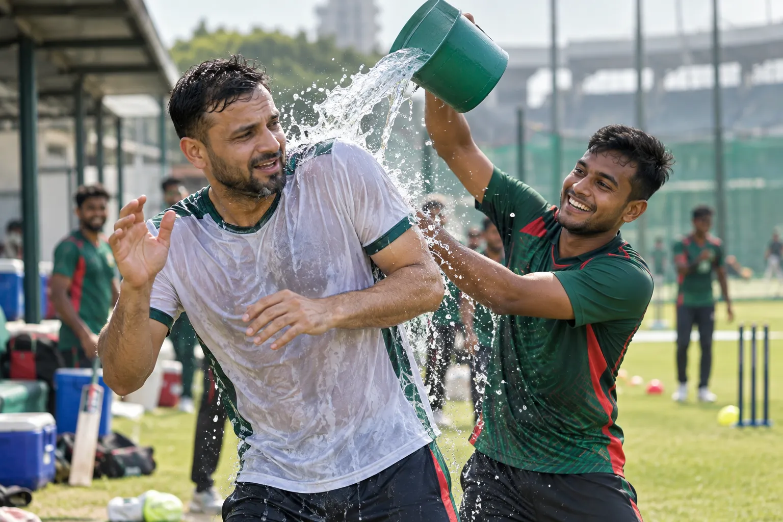 মাশরাফির টি-শার্ট ভিজালো মিরাজ!